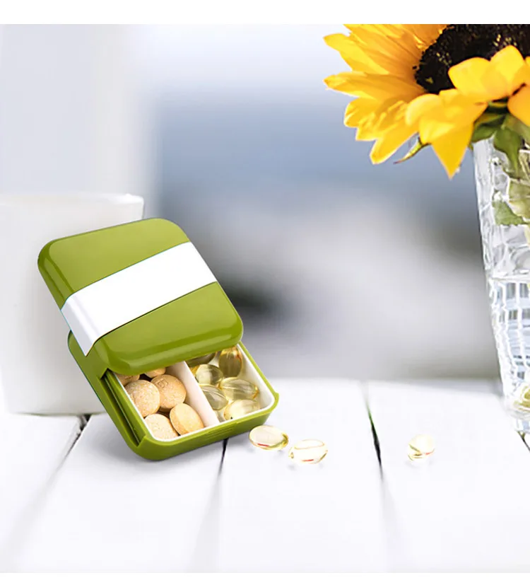 Pill Box Case Portable Travel Splitter Pill Organizer Tablet Container Medicine Storage Safe Fashion Food Grade Plastic Outdoor (14)