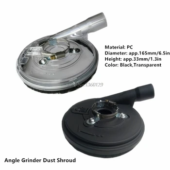 

New 5 Inch Pneumatic Grinder Dust Cover Tool For Concrete Marble Granite Engineering Stone Grinding Dust Cover Dopship