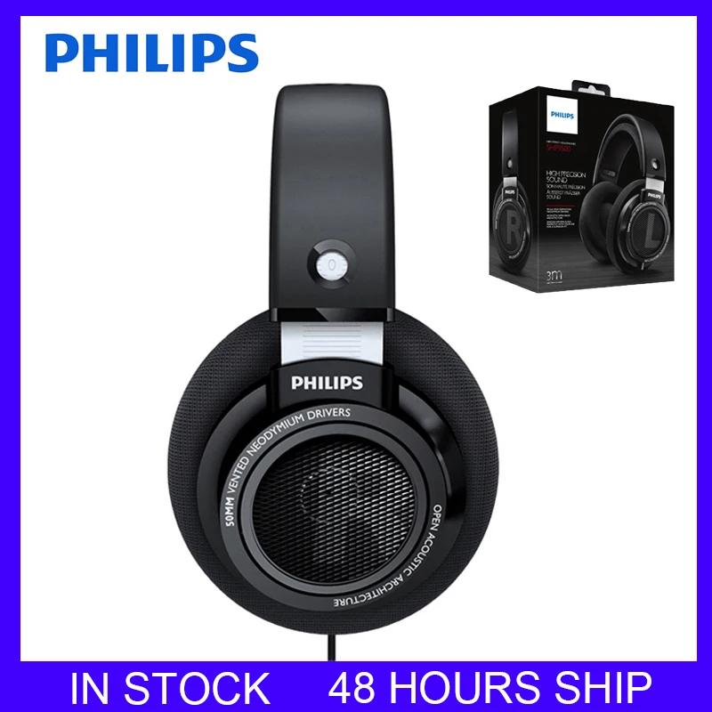 

Philips SHP9500 Professional Headphones with 3 Meter Long headset Hi-Res Stereo for Xiaomi MP3 Official Test