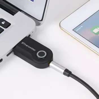 

USB Bluetooth Adapter AUX Wireless Portable Mini Music Audio Transmitter for PC Longest Transmission Distance up to 8 Metres