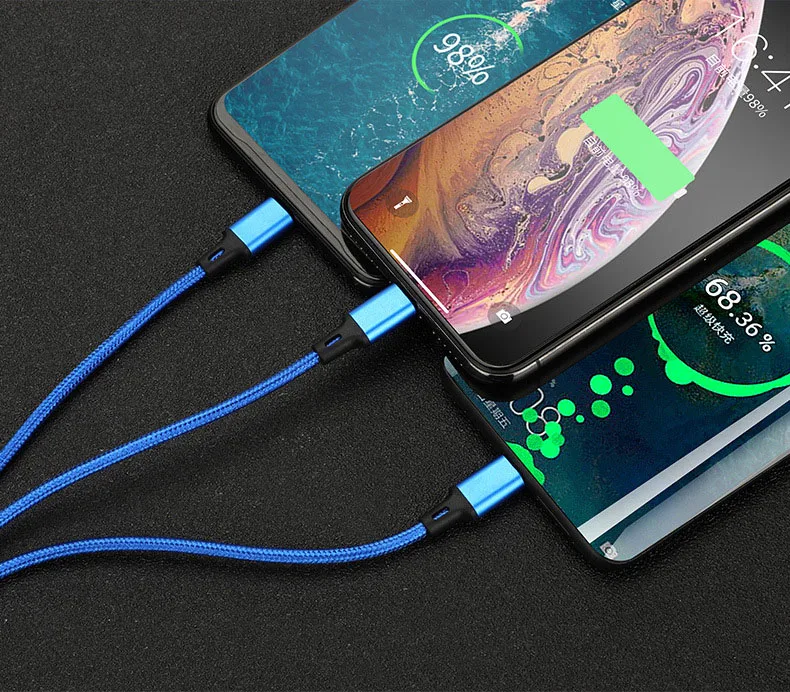 Быстрая зарядка triad type-C Micro USB кабель зарядное устройство для Iphone 7 samsung s7 millet многофункциональные данные Redmi Note 5 Pro