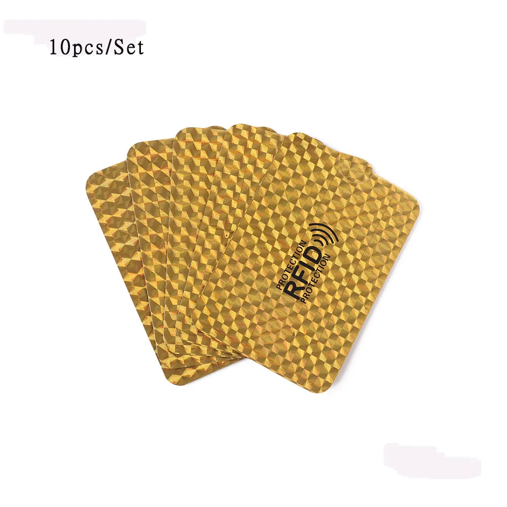 Style6-3 10 шт. Анти Rfid Блокировка ридер замок держатель для карт Id банковский чехол для карт Защита Алюминиевый металлический умный Противоугонный кредитный держатель для карт - Цвет: Style6-3