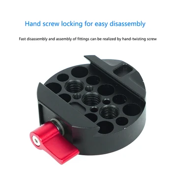 

Removable Connection Multi Holes Gimbal Stabilizer Mini Easy Use Transfer Handheld Attach Quick Plate Mount For DJI Ronin MX