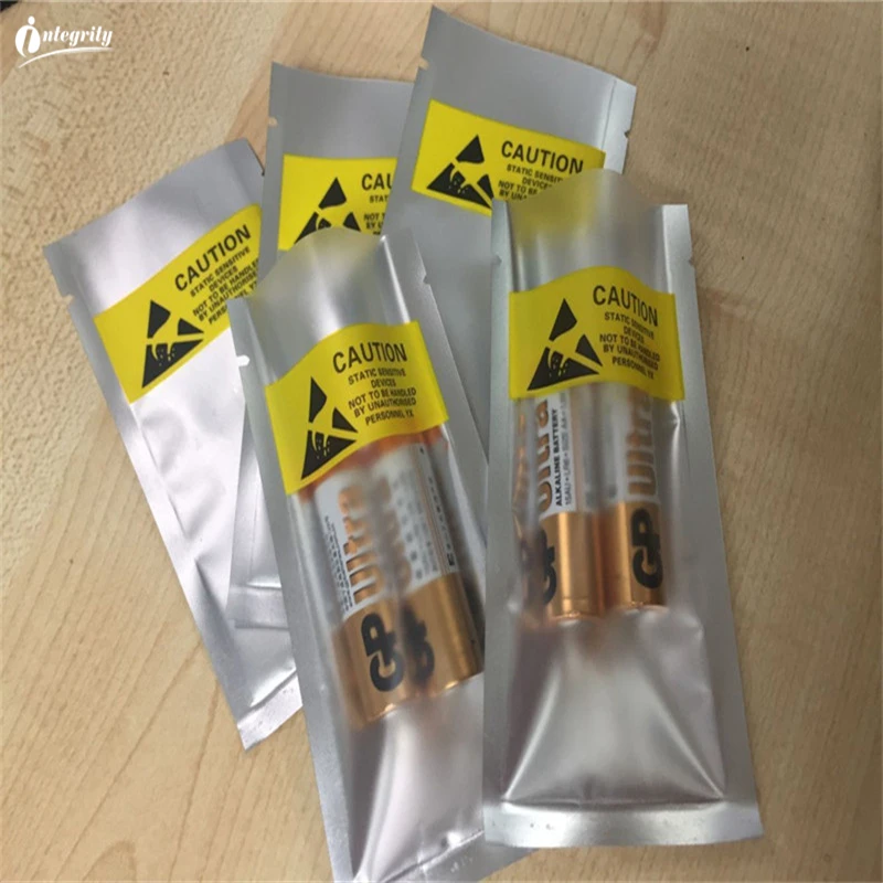 INTEGRITY 300pcs 10*17cm Electronic components batteries bags anti-static plastic package pouch battery | Дом и сад