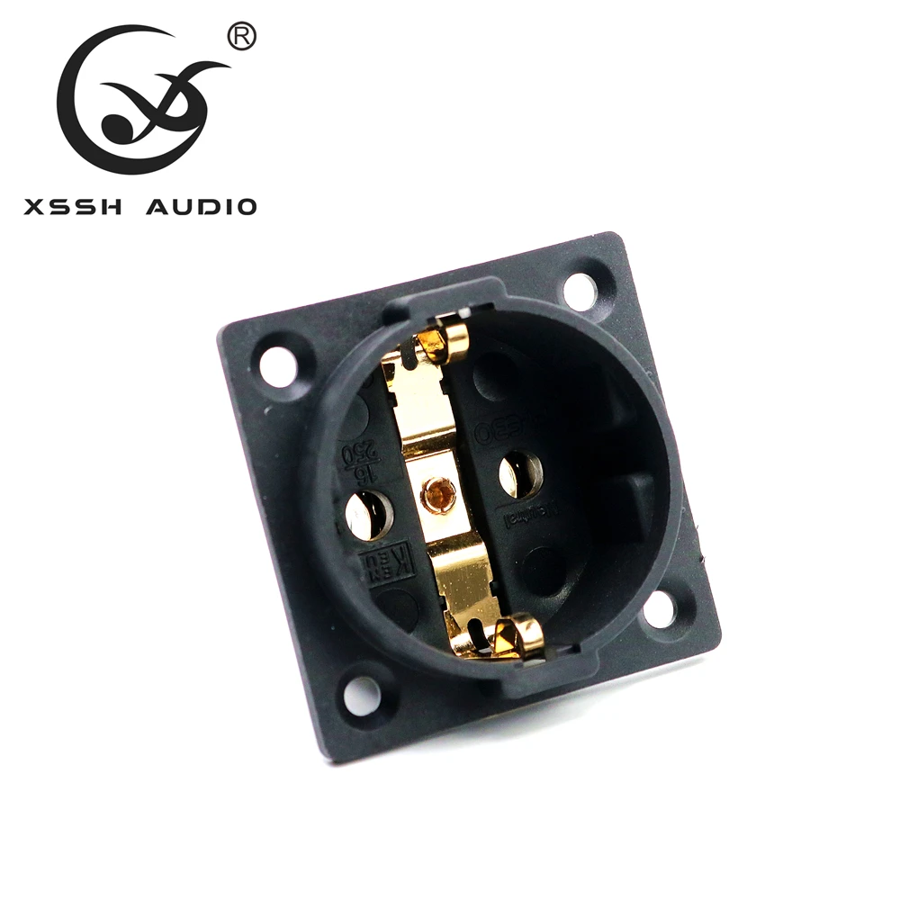 XSSH аудио Медь Позолоченные из родия NeutralFI E30 AC 250V 16A ЕС ЕВРО 2 контактный Вход IEC