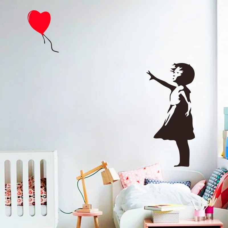 Banksy Wall Decal Balloon Girl Banksy Vinyl Sticker
