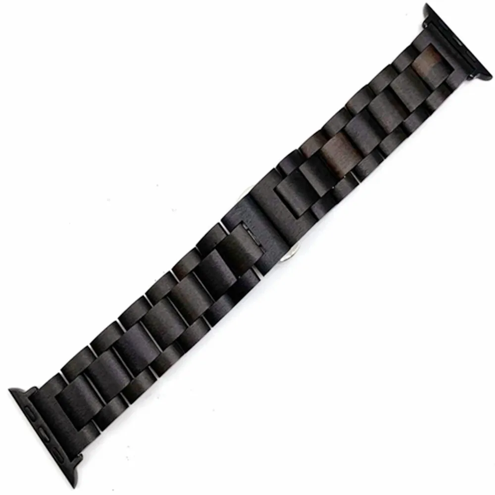 Натуральная древесина совместимый ремешок iwatch браслет металлическая Пряжка из нержавеющей стали для часов серии 4 серии 3 серии 2 серии 1