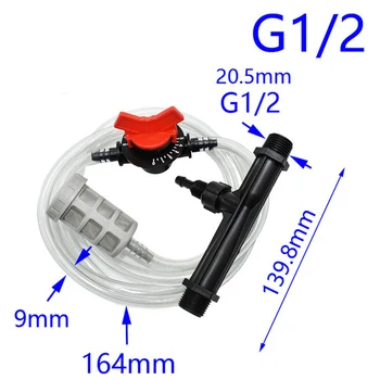 

1/2 3/4 Irrigation Venturi Fertilizer Injector Kits & Water Tube Switch Filter