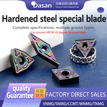 

10Pcs HRC48-HRC60 degrees high-hardness quenched steel external turning inserts WNMG080408-CF DH2 TN/CN