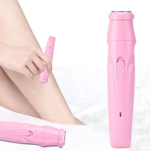 Перезаряжаемая мини помада эпилятор, портативная Женская электробритва, бытовая, двойная петля, нож, сетка, устройство для удаления волос, уход за лицом