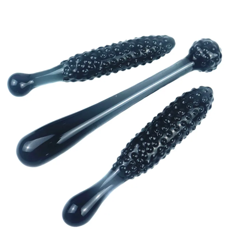 Pyrex Glass Dildo Corn Fake Penis Crystal Anal Beads Butt Plug Prostate Massager G Spot Masturbation