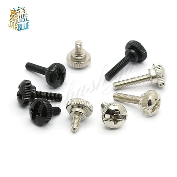 

10PCS M3 Black Silvery Phillips Head Thumb Screw Bolt Thumbscrew for PC Computer Case Cover Power Supply PCI Slots DIY Toolless