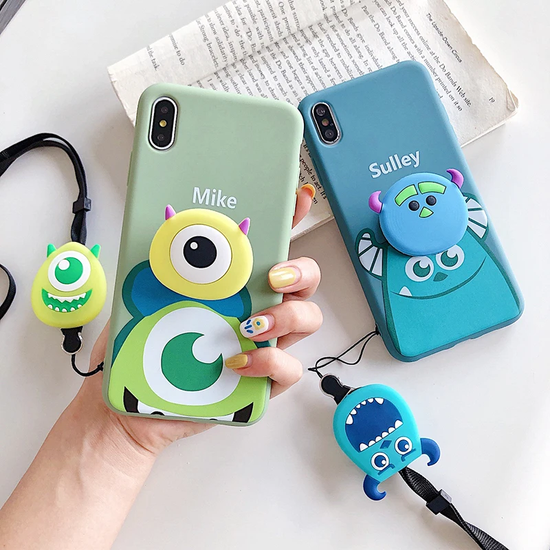 Монстр университет Салли майка пара телефон протектор iPhone 11 Pro X XR XS Max 8 7 6 6S Plus