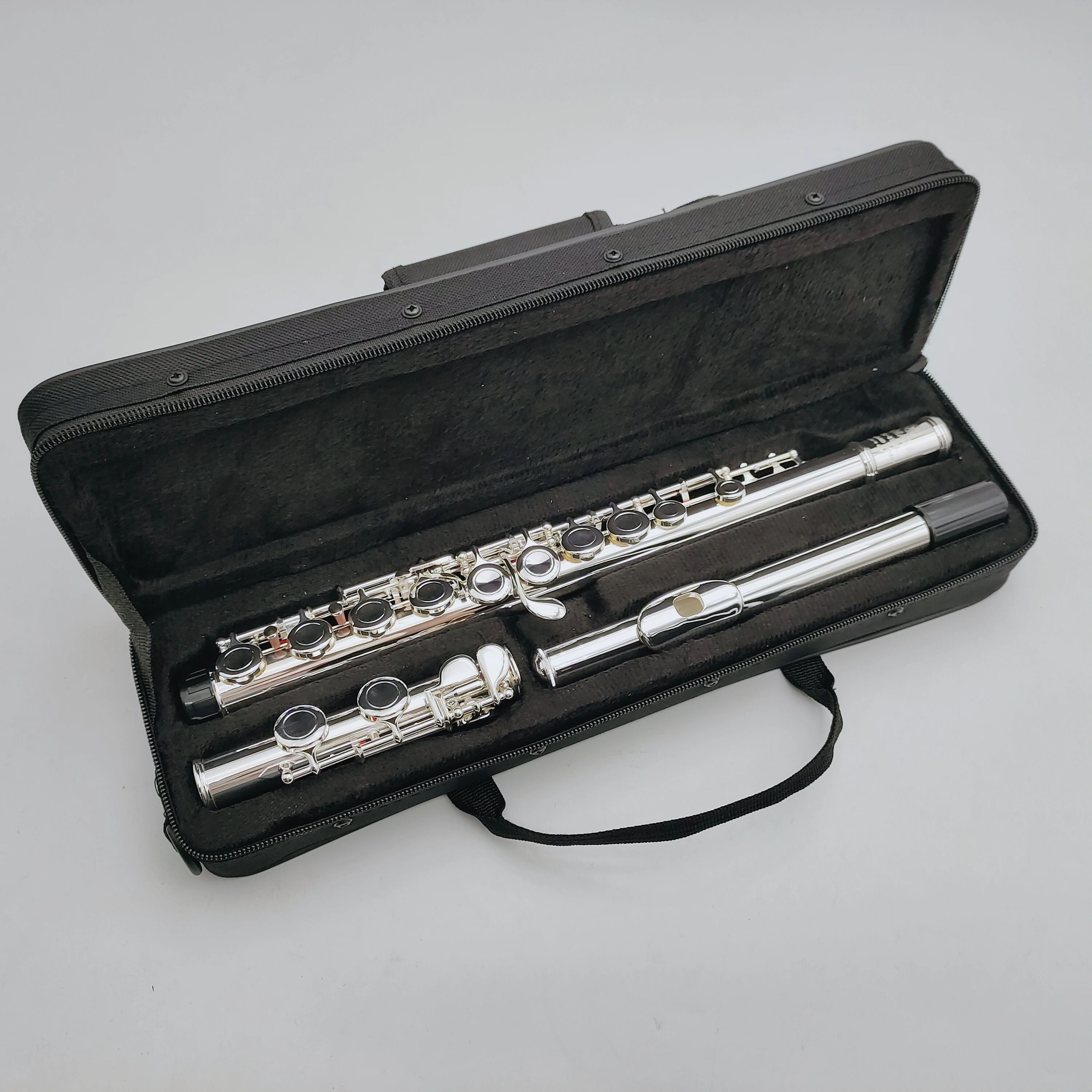 Brand Flute Instruments 211 Sl C Tune 16 Hole Obturator E Key Nickel