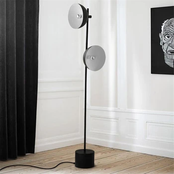

Modern Metal Floor Lamp Retro Industrial Standing Lamp for Living Room Bedroom Study Personality Black Floor Light Stand Light