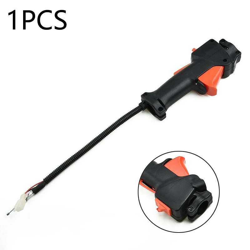 26mm Lawn mower switch Throttle Cable Handle Trigger On Off Kill Switch Replacement For Strimmer Brush Cutter Mower Repair electric grass shears