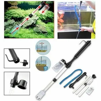 

Aquarium Vacuum Cleaner Remover Sand Gravel Fish Tank Pump Tool Battery Cleaner Water Cleaning Electric Operated Filter