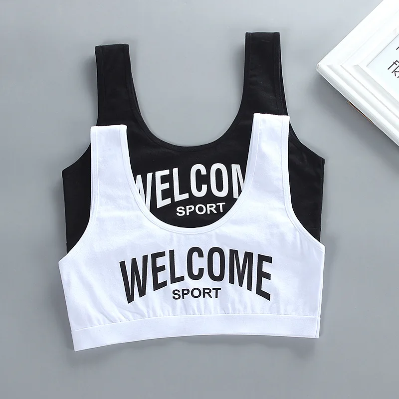 

Teen Bra Girl Tube Top Vest Young Girl Tank Girl's Sport Training Bras Outdoor Sports Top Kids Underwear Lingerie 7-14Y 9 11 13