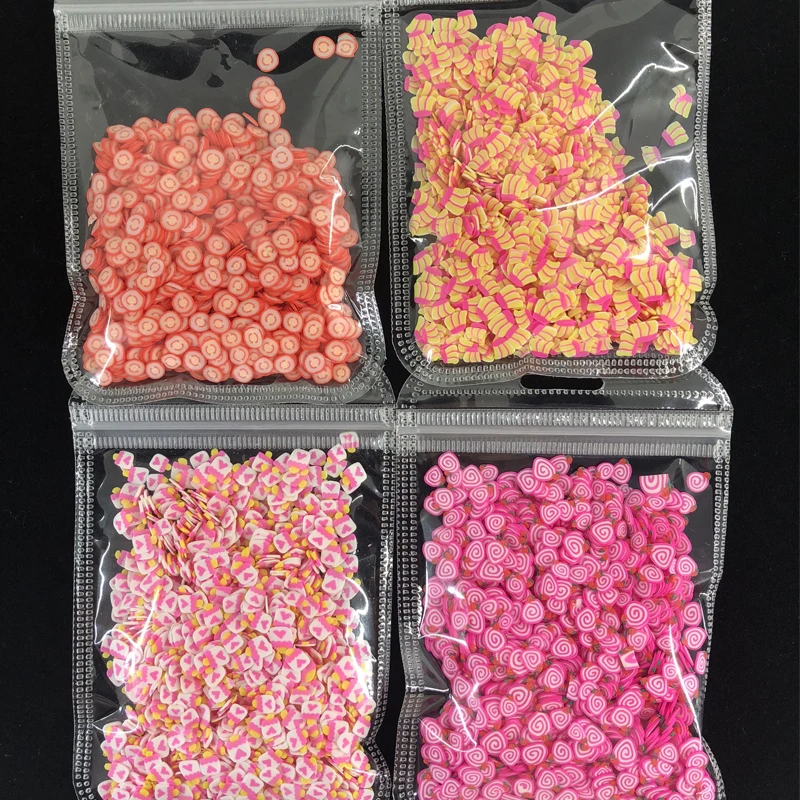 

23style Mixed Fruit Polymer Clay Cane Slices, Fimo Fruit Slices, Fruit Slices for Slime and Nail Charms, Miniature Fruit,1000pcs