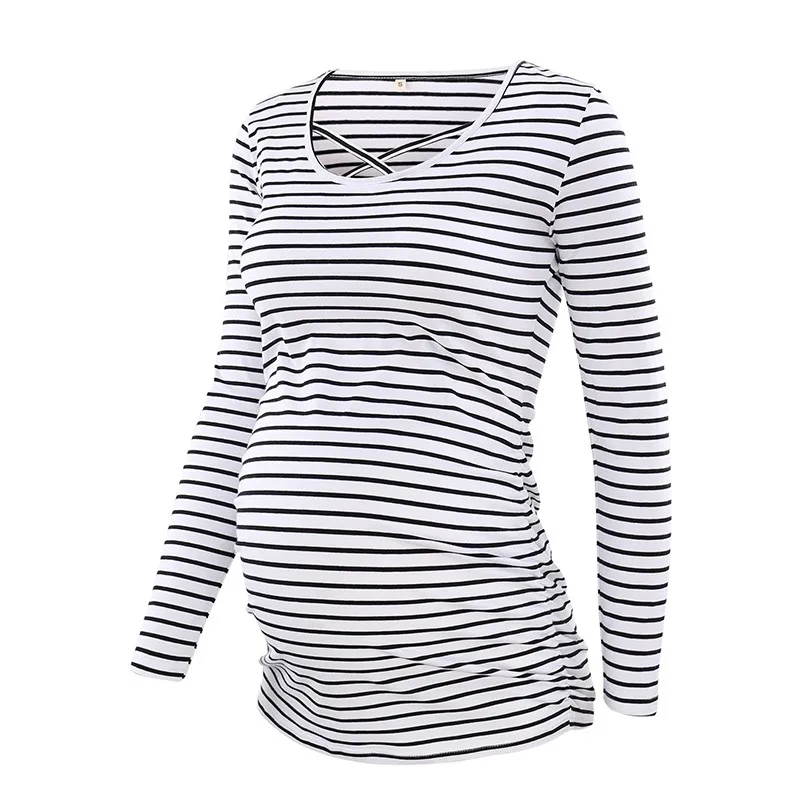 1pcs as pic Комплект из 3 предметов; женская одежда; Одежда для беременных; Блузы для беременных; однотонная Туника; Топ; рубашка; Удобный Повседневный Топ для беременных - Цвет: 1pcs as pic