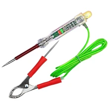 

Automotive LED Circuit Tester 6-24V Test Light with Dual Probes 47 Inch Antifreeze Wire Alligator Clip for Testing