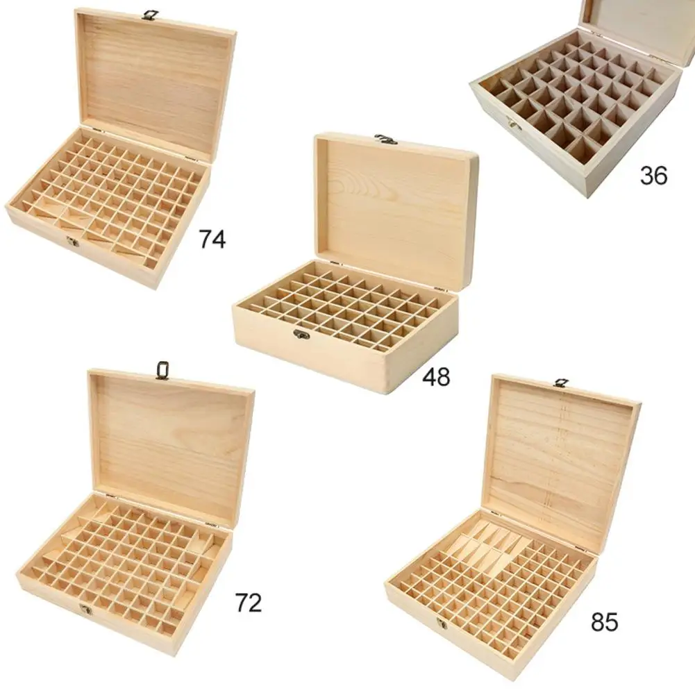 

Solid Wood Essential Oil Bottle Storage Wooden Box Essential Oil Storage Box Makeup Tools