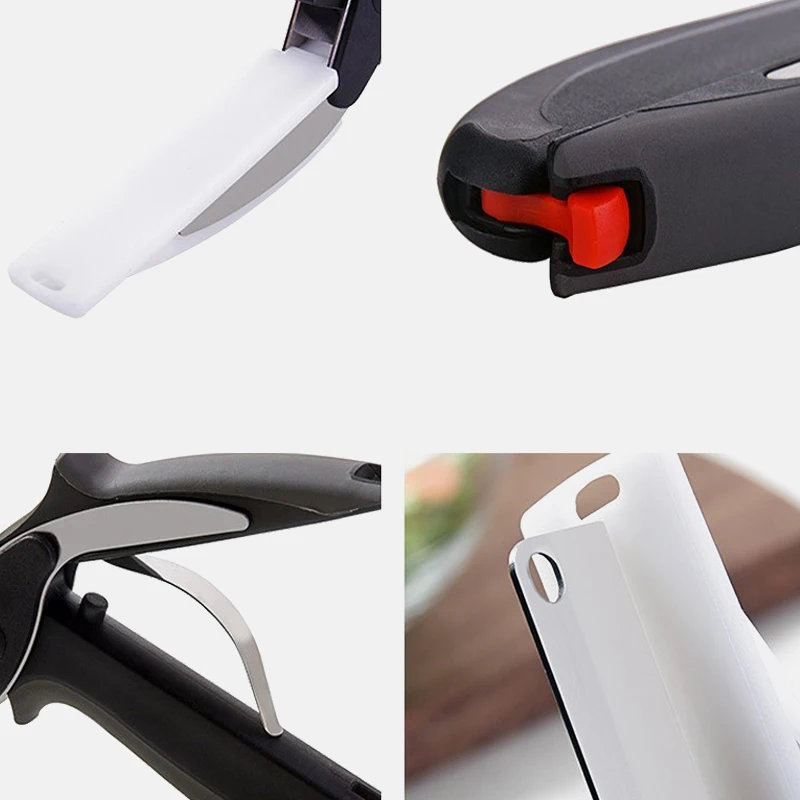 Stainless Steel Kitchen Scissors 2 in 1 Cutting Board Kitchen Chopper Clever Fruit Vegetable Scissors Multifunctional Cutter Stainless Steel Kitchen Scissors 2 in 1 Cutting Board Kitchen Chopper Clever Fruit Vegetable Scissors Multifunctional Cutter