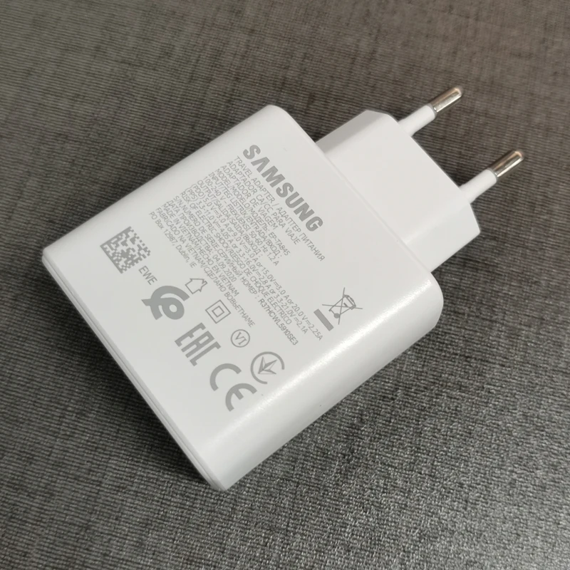 phone charger converter Samsung Charger 45W PD Super Fast Charging Adapter EP-TA845 5A TypeC For Galaxy S20 S21 S22 note 20 Ultra 10 Plus S20FE A82 A72 converter phone charger