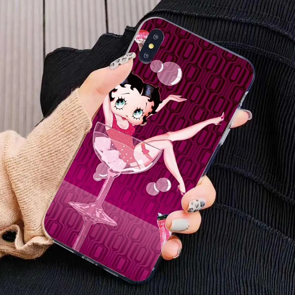 Для Samsung Galaxy J1 J2 J3 J4 J5 J6 J7 J8 Plus Prime 2015 милый силиконовый чехол для телефона Betty Boop |