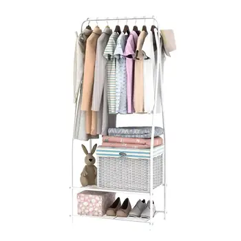 

Multifunction Drying Rack Metal Display Stand for Clothing Hat Storage