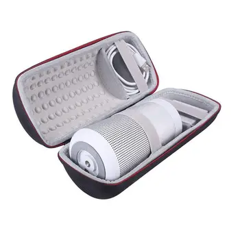 

Travel Carrying Protective Carry Cover Case Bag for Bose Soundlink Revolve Bluetooth Speaker (Black+Gray)