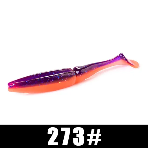 FISH KING 6 шт./упак., мягкие приманки, приманка для рыбалки 105 мм, 11 г, приманка для плавания, форель, Мягкая наживка для рыбалки воблер, искусственная приманка для щуки - Цвет: 273