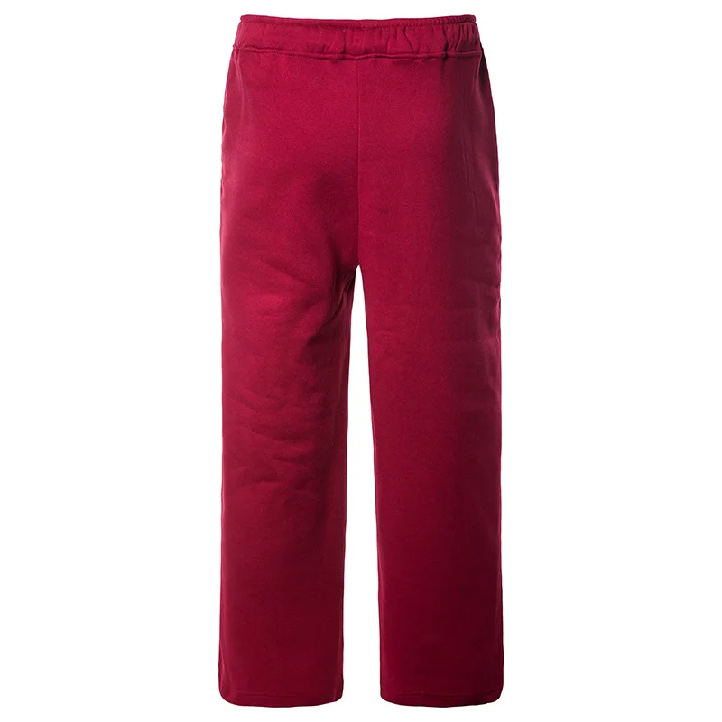

Autumn And Winter Solid Color Ankle Banded Pants Hiphop Elastic Loose Wide Leg Pants Trumpet Athletic Pants