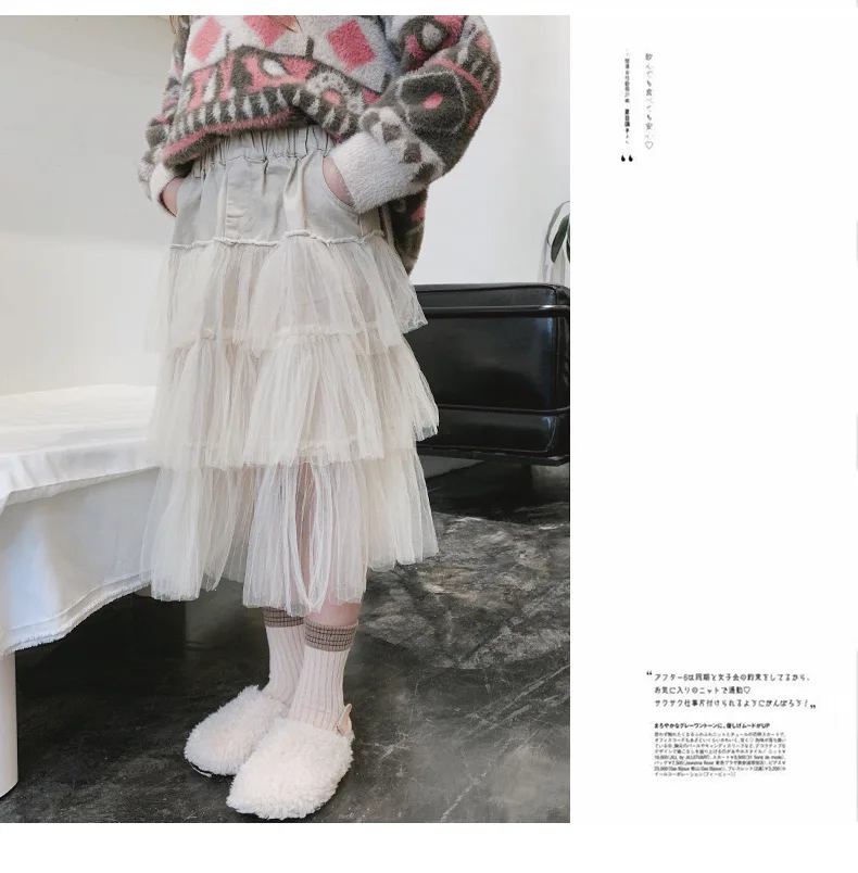 Г. Весенние новые стильные плиссированные юбки для девочек модные сетчатые юбки в стиле пэчворк для маленьких девочек милые детские юбки принцессы для девочек#8247