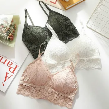 

Women Push Up Bras Bralette Underwear Sexy Seamless Brassiere Female Floral Lace Bra Lingeries