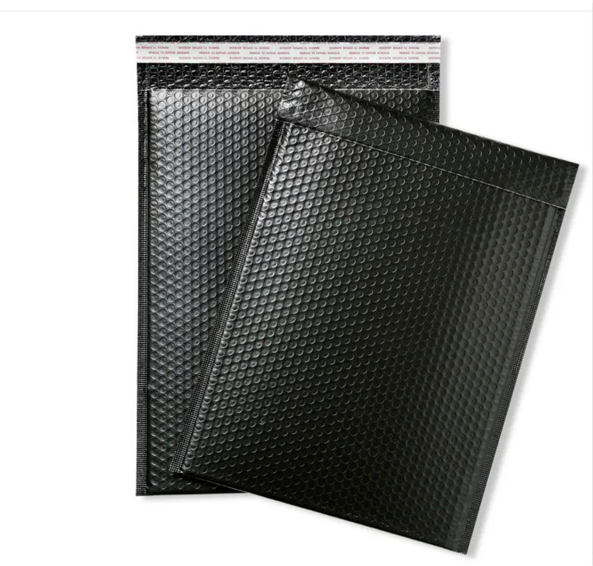 

7.9x11-дюймовые 10 шт матовые черные Пузырьковые конверты, сумки для небольших почтовых отправлений, упаковочные пакеты, подарочные пакеты для хранения