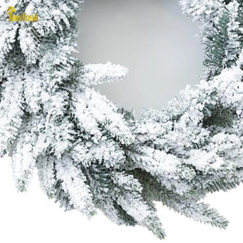 Teellook 30cm45cm60cmPE+ ПВХ материал падающий снег Рождественский венок рождественское дверь торговый центр отель украшение кулон