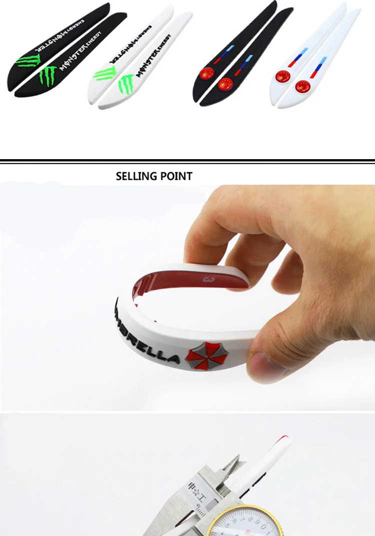 Car protection sticker car rearview mirror sticker for ford edge armour decorative sticker car protector CC bumper rubber
