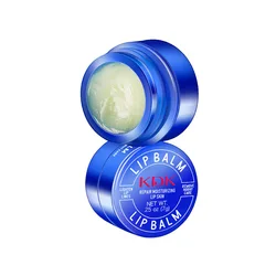 KDK small blue can lip balm anti-cracking lip mask  lip balm containers