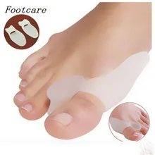 1 пара Силиконовый корректор для пальцев ног сепаратор для большого пальца ноги Рассекатель Облегчает боль в ногах исправление шишки на ноге Защита Подушка фитнес