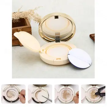 

15ml Empty DIY Air Cushion Puff Box Dressing Case with Air Cushion Sponge Powder Puff and Mirror Travel Kit BB Cream Container