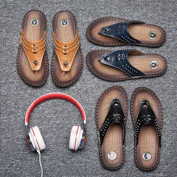 

Sandals Menen Genuine Leather Anti Slip Split Toe Mens Sandalse
