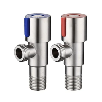 

Stainless Steel Triangular Water Valve Thickened Toilet Check Angle Valve Faucet Flow Control Valve Hot Cold Water Controller N