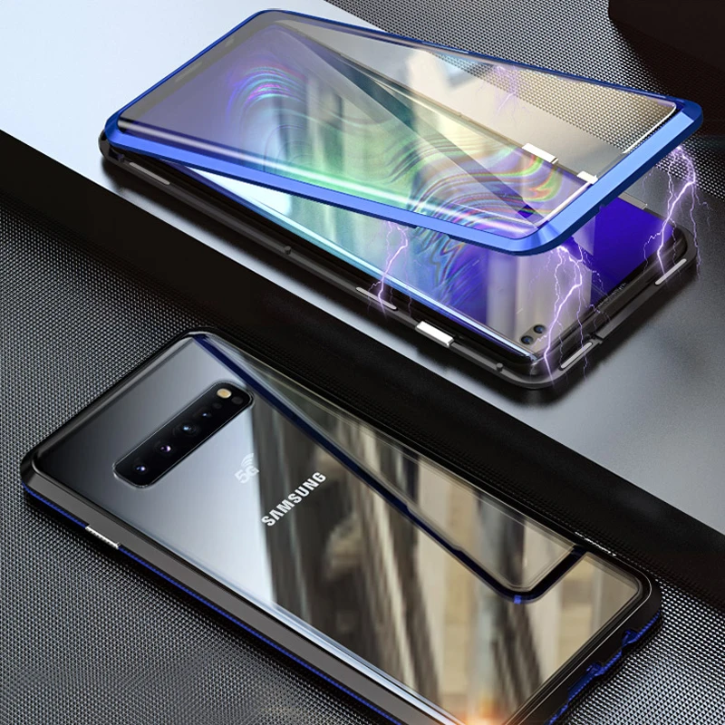 Front Glass Full 360 Case For Samsung Galaxy S9 S8 Plus S Note 9 8 Note8 Note9 S9Plus Magnetic Bumper Samsung S9Plus Case S8Plus