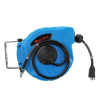 

1/4Inch 10M Wall Mounted Automatic Reel Retractable Water Hose Reel Auto Rewind Wall Mount Water Pipe Tool 8x12mm