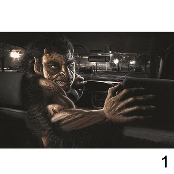 

New Arrival 130x70cm Car Rear Window Film Car Rear Windshield Tint One Way Vision Printed Mesh Film