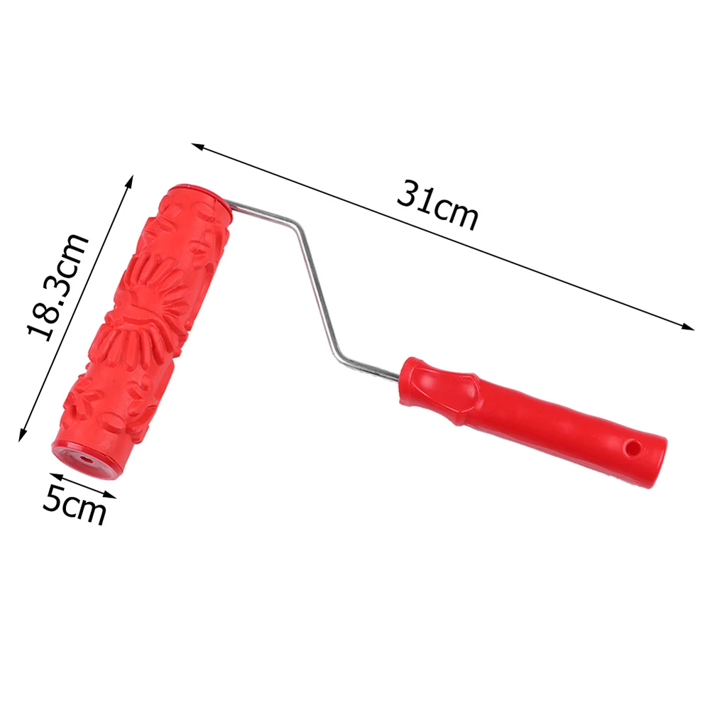1 шт. Хо использовать держать комнату краски ing инструмент валик с тиснением кисть краски Многофункциональное использование украшения стены инструмент набор кистей для рисования