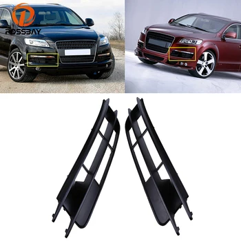 

POSSBAY Fog Light Grilles for Audi Q7 MK1 2006-2010 Pre-facelift Bumper Front Lower Side Grille Car-Styling Auto Replacement
