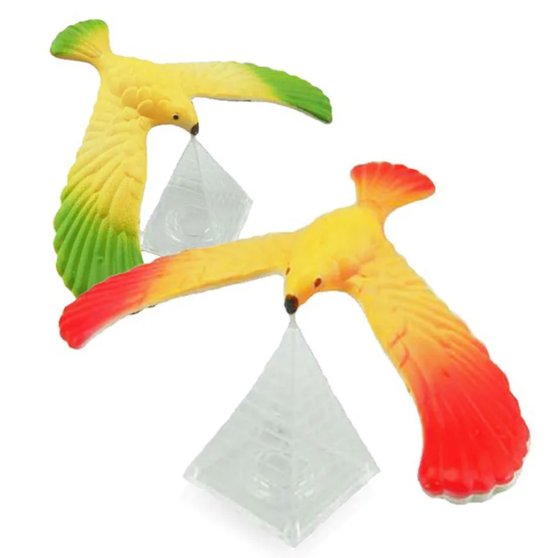 Amazing Balancing Eagle With Pyramid Stand Magic Bird Desk Kids Toy Fun Learn Balanced eagle toy #3N21 (3)