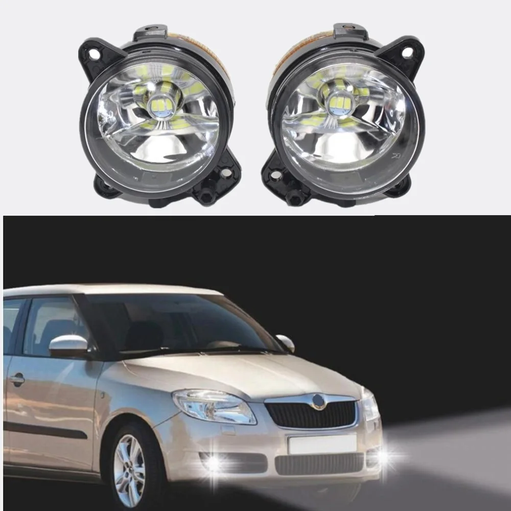 2 х Автомобильный светодиодный свет для Skoda Fabia ROOMSTER 2006 2007 2008 2009 2010 спереди